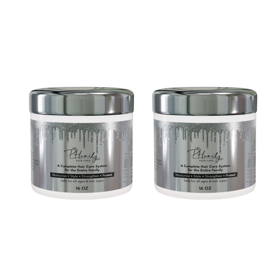 3-Jar Bundle: NEW PHamily Hair Care – The Ultimate All-in-One Moisturizer & Styler (16 oz)