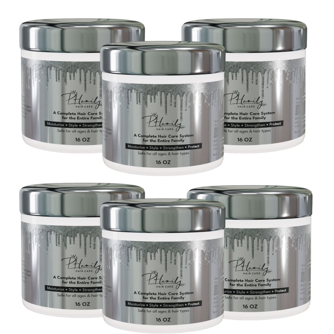 3-Jar Bundle: NEW PHamily Hair Care – The Ultimate All-in-One Moisturizer & Styler (16 oz)