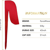 4PCS Silky Durags for Men Women 360 Waves with 1 Wave Cap, Silky Satin Durag Extra Long Tails - PHamily Hair Care 