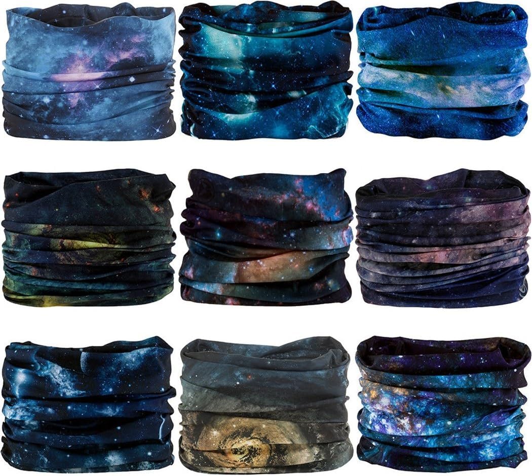 Headband Neck Gaiter Head Wrap Headwear Face Mask Magic Scarf Bandana for Men and Women