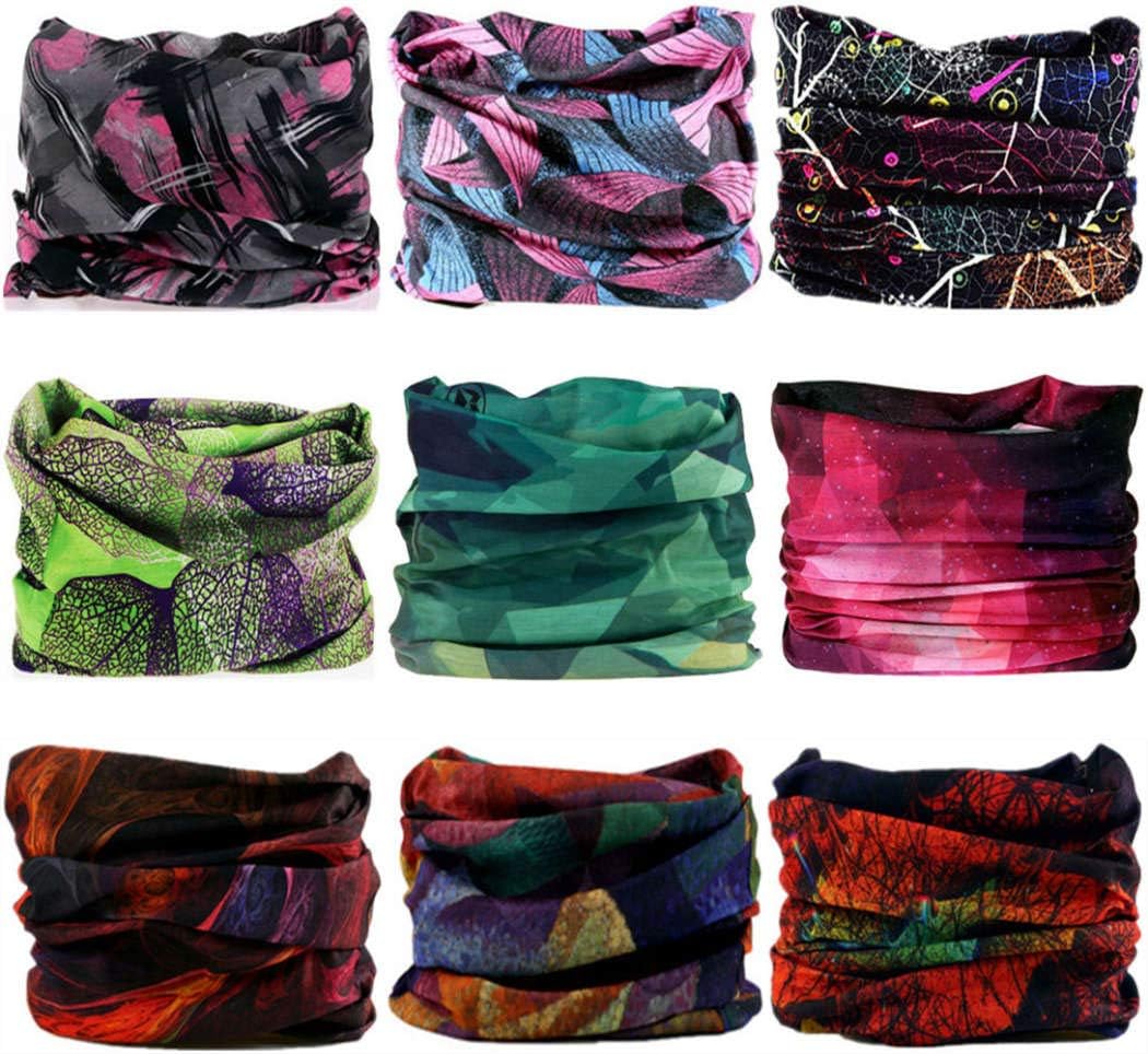 Headband Neck Gaiter Head Wrap Headwear Face Mask Magic Scarf Bandana for Men and Women