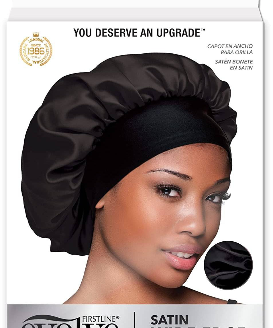 Evolve Evolve Satin Wide Edge Bonnet Black