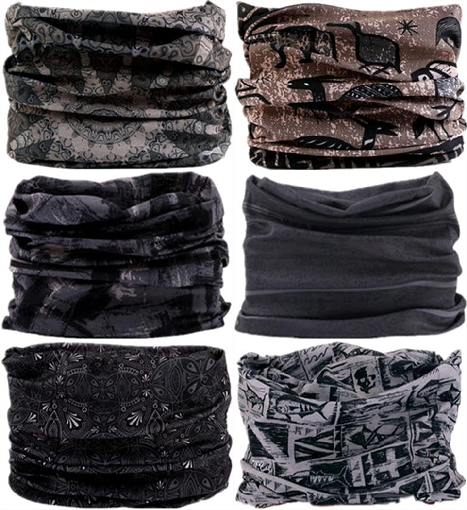 Headband Neck Gaiter Head Wrap Headwear Face Mask Magic Scarf Bandana for Men and Women