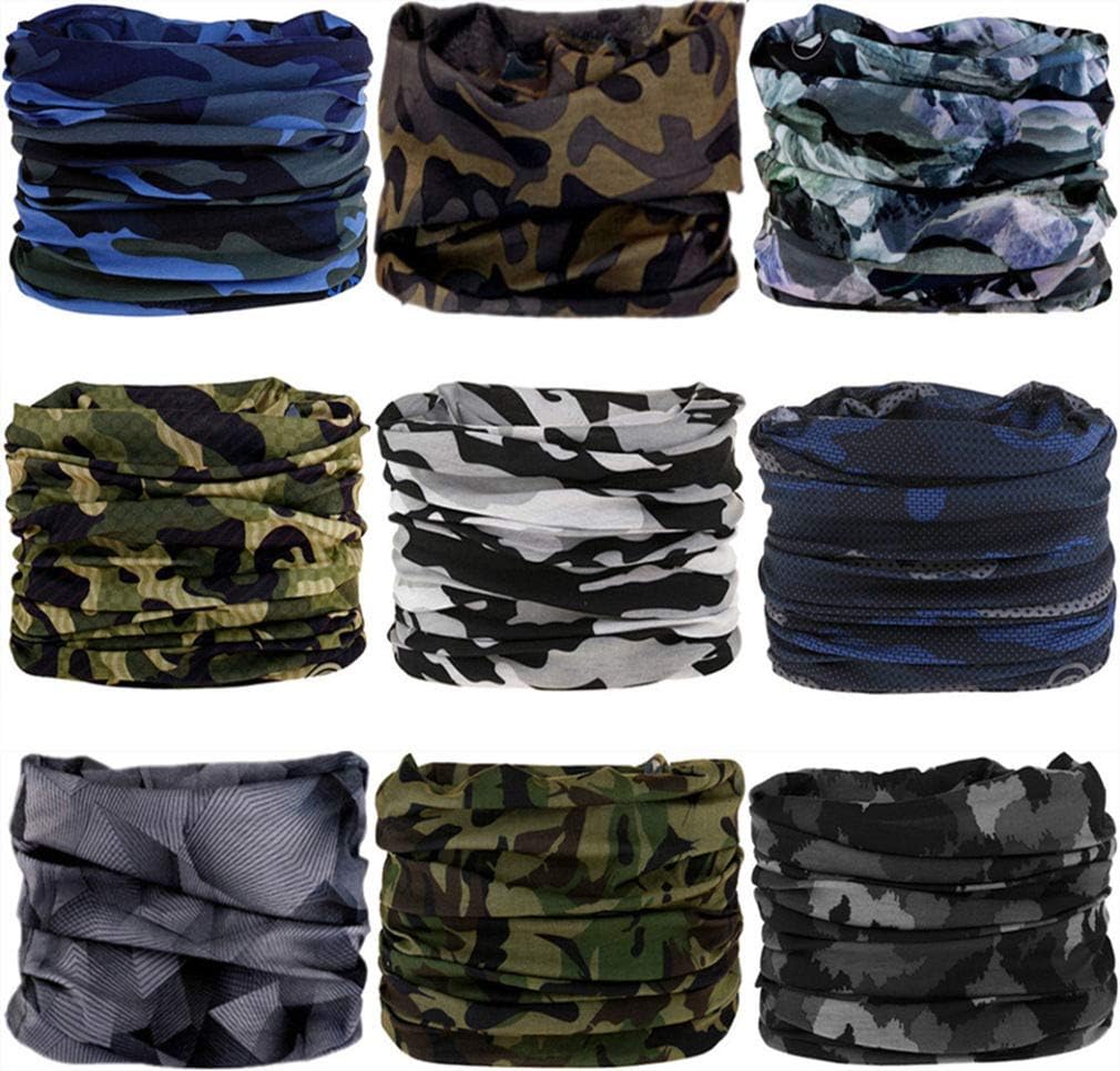 Headband Neck Gaiter Head Wrap Headwear Face Mask Magic Scarf Bandana for Men and Women