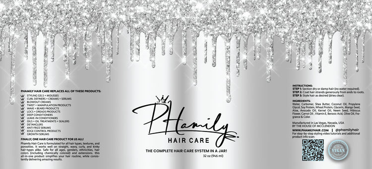 PHamily Hair Care – The Original All-in-One Moisturizer & Styler (32 oz) - PHamily Hair Care 