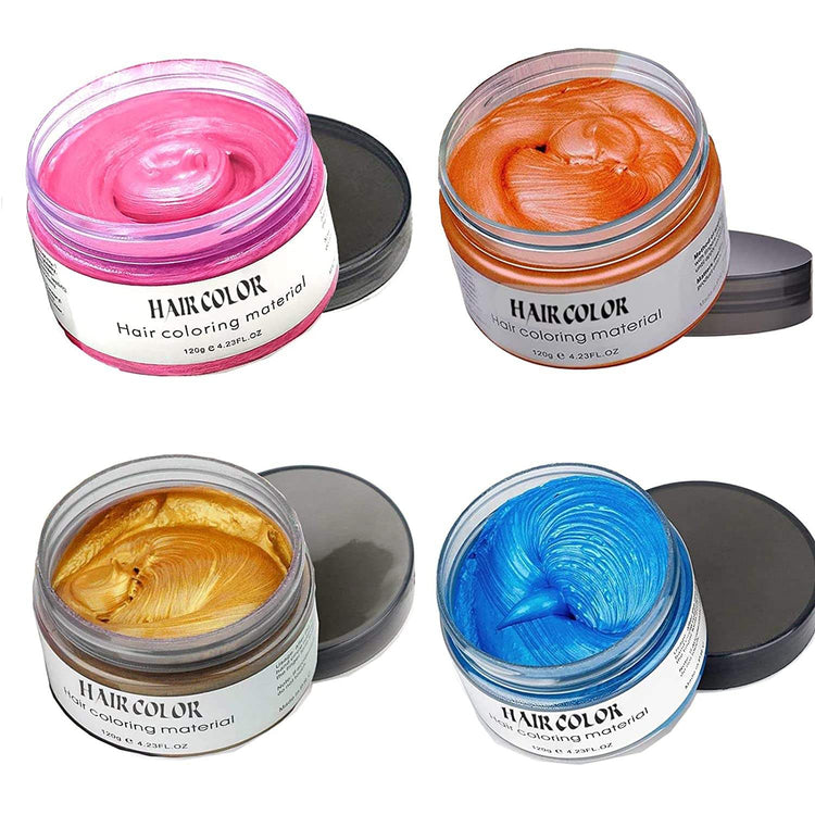 Natural Gold Hair Color Wax Dye, Temporary Gold Hair Spray Color, Blonde Hair Spray Temporary,Blond Hair Spray Color Temporary Washable Hair Wax Color for Halloween Cosplay,Party,Masquerade.Etc (Gold)