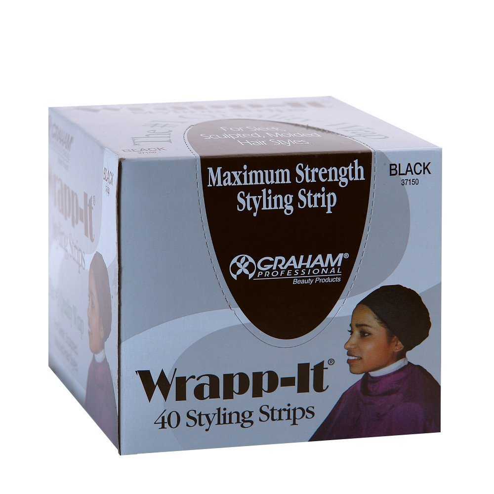 Wrapp-It Styling Strips for Natural Hair Wrap and Molded Styles by  Beauty (40 Strips)