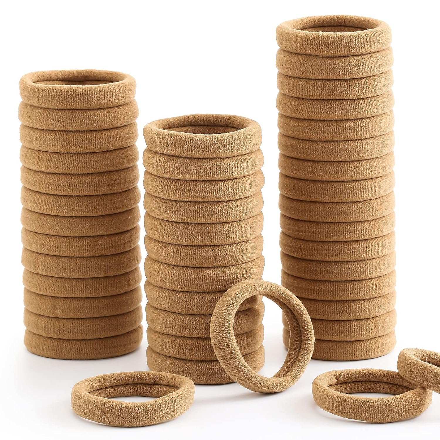 100PCS Black Hair Ties for Ponytails 