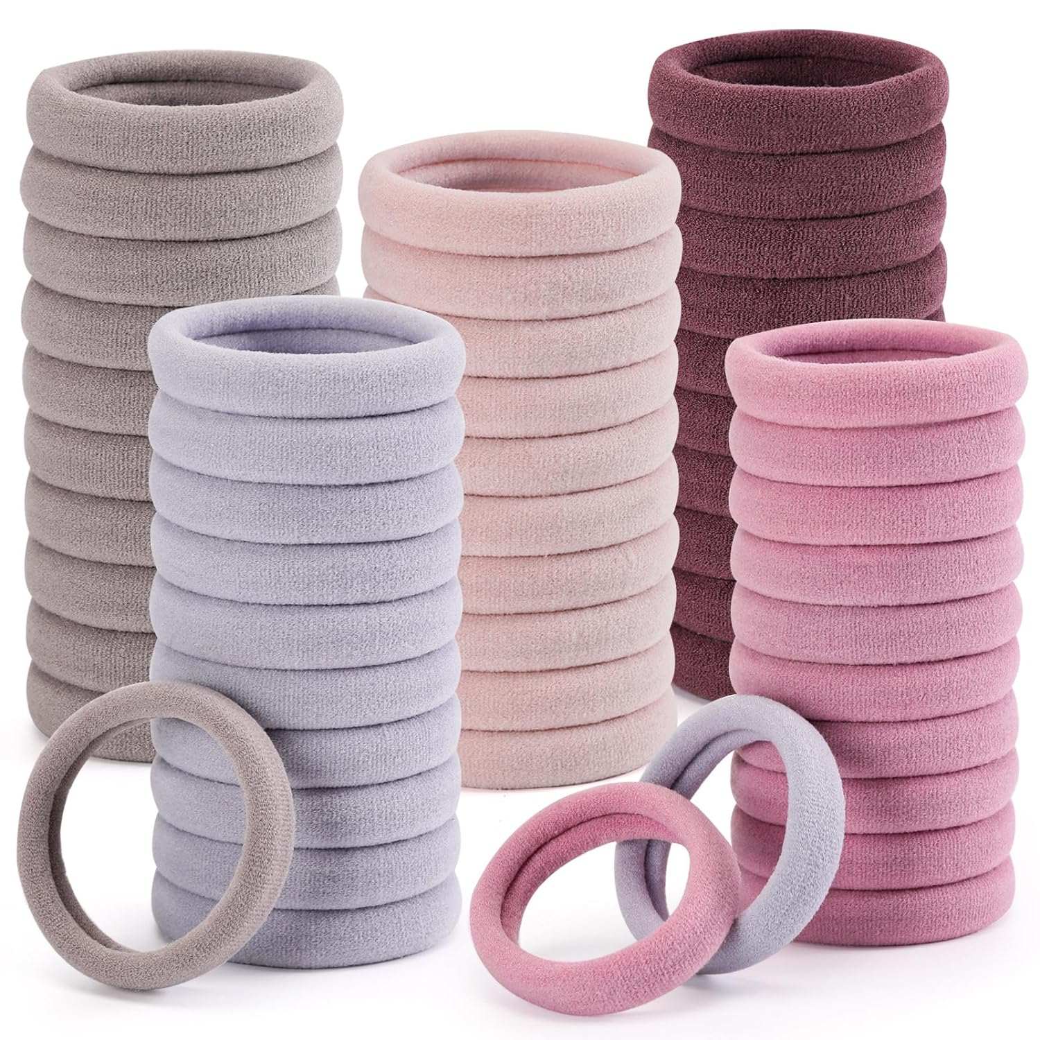 100PCS Black Hair Ties for Ponytails