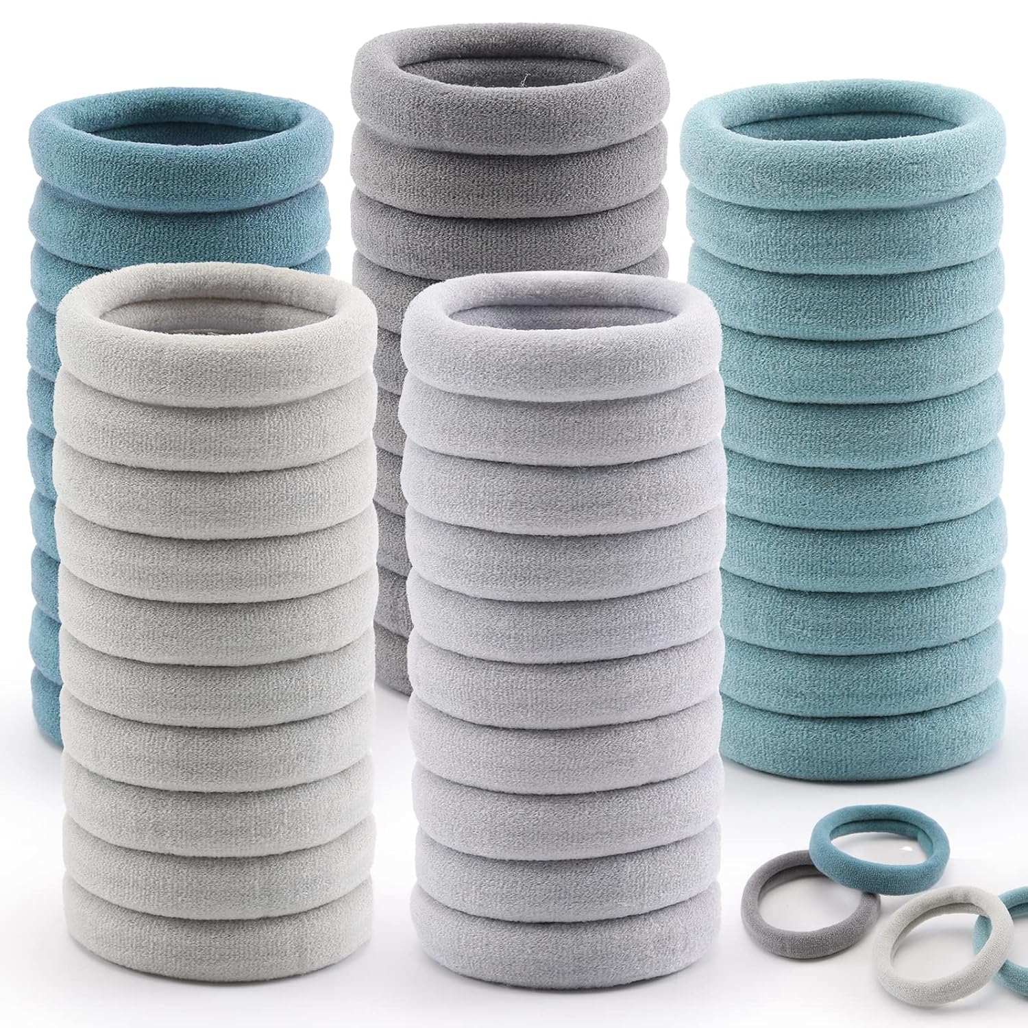 100PCS Black Hair Ties for Ponytails 