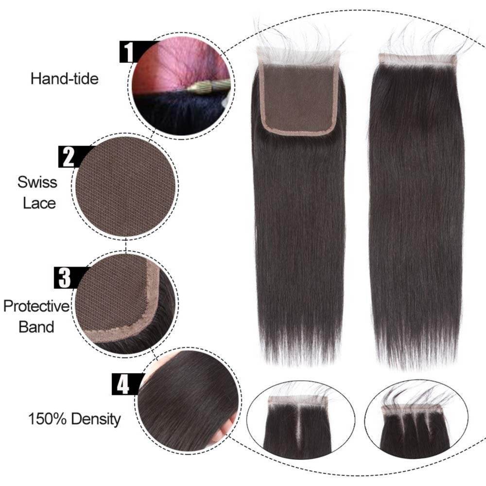10A Brazillian Human Hair Straight 3 Bundles