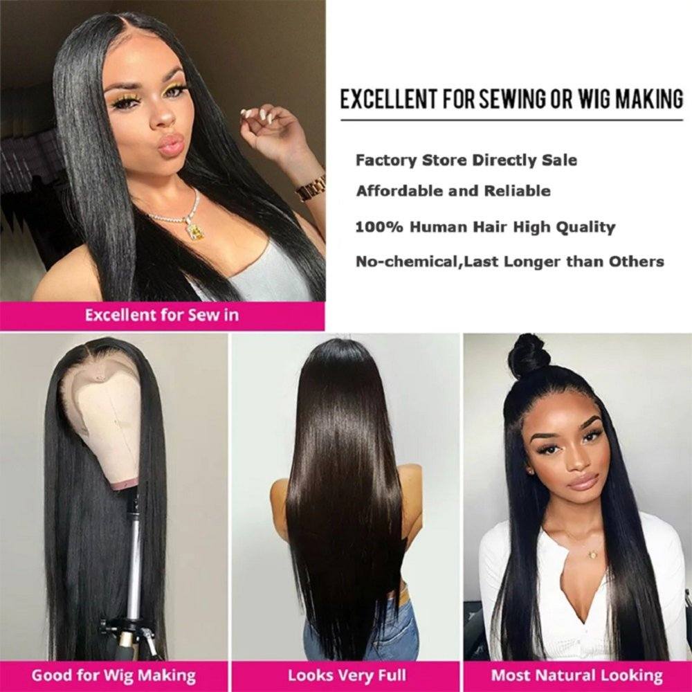10A Brazillian Human Hair Straight 3 Bundles 