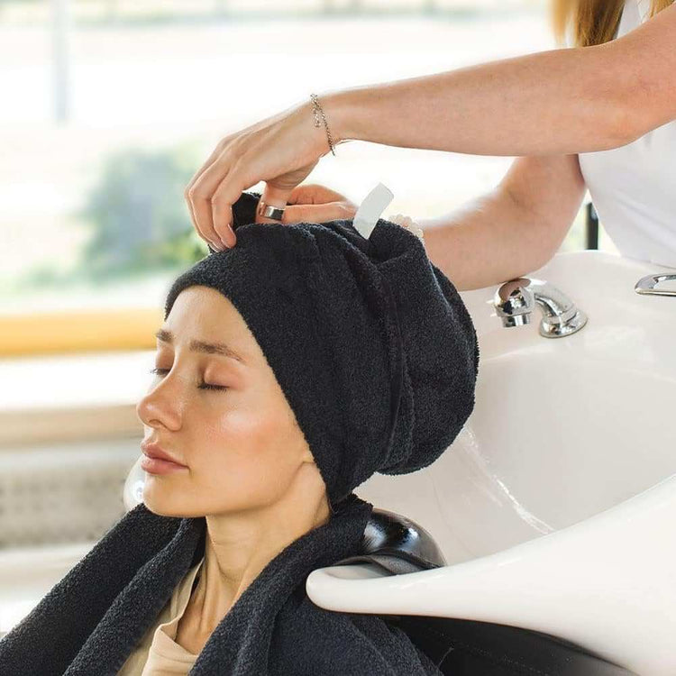 Black Salon Towel, Pack of 12(Not Bleach Proof, 16 X 27 Inches) Super [Salon Towels Set] - This bulk pack includes 12 salon towels in black, each measuring 16 by 27 inches. These towels are designed specifically for salon use and offerSalon, Hand, Gym, Bath, Spa